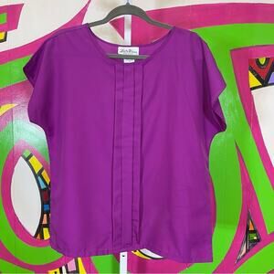 Lucky Winner, Vintage Purple Blouse. Size 16. Excellent condition!